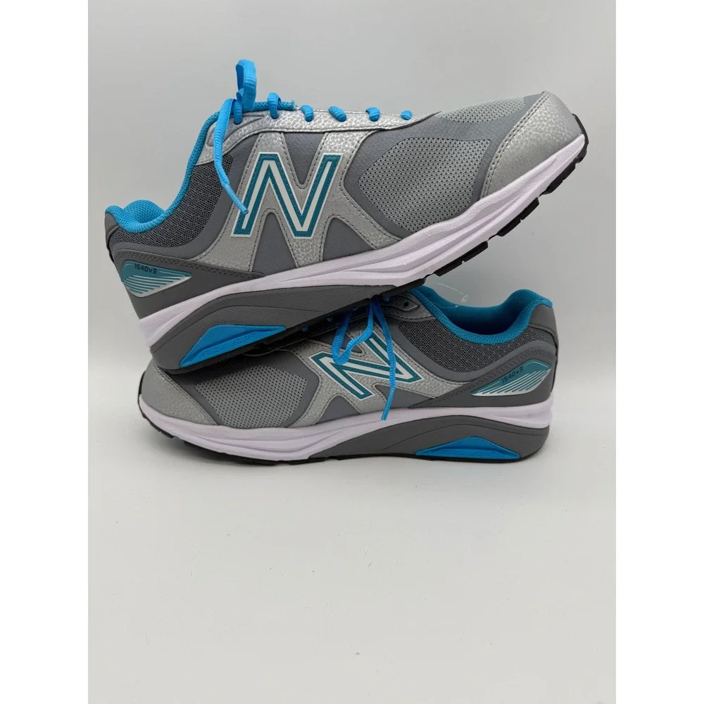 New Balance 1540v3 Women 13 4E Grey Blue Like New W1540SP3 Wide Running Shoes
